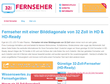 Tablet Screenshot of fernseher-32-zoll.de